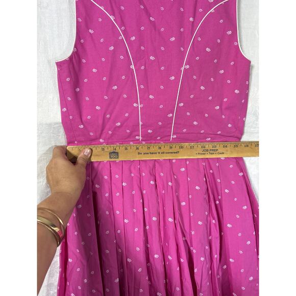 Kaiser Franz Josef Dress 42 Pink Flowers Austria Bavarian Dirndl Oktoberfest - Picture 12 of 14